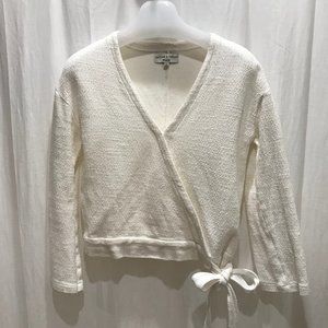 Madewell Texture+Thread wrap top, XS